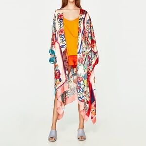 Gorgeous Silky-Feel Floral Kimono - Small Flaws, Big Style